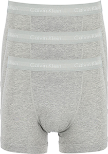Calvin Klein Trunk (3-pack), heren boxers normale lengte, grijs