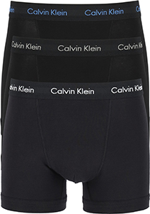 Calvin Klein heren boxers normale lengte (3-pack), zwart met logo tailleband