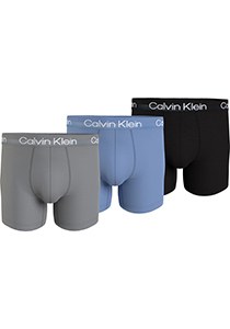 Calvin Klein Boxer Briefs (3-pack), heren boxers extra lang, blauw