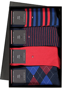 Cadeaubox: 8 paar Tommy Hilfiger Red/Blue sokken