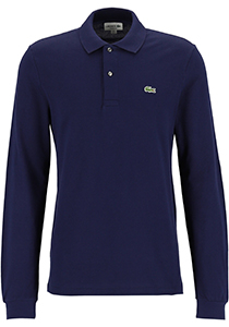 Lacoste Classic Fit polo lange mouw, navy blauw