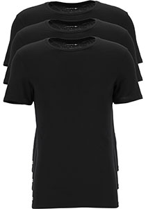 Lacoste T-shirts slim fit (3-pack), heren T-shirts O-hals, zwart