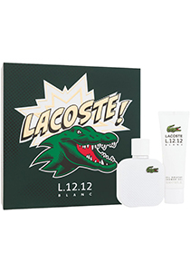 Heren Parfum, Lacoste L.12.12 Blanc For Him Giftset, Eau De Toilette 50ml + Shower Gel 50ml