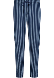 Mey pyjamabroek lang, Cranbourne, blauw met grijs gestreept
