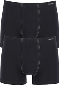 SCHIESSER Cotton Essentials shorts (2-pack), zwart