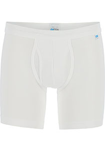 SCHIESSER Long Life Cotton shorts (1-pack), lang met gulp, wit