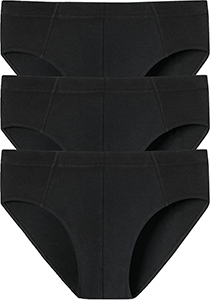 SCHIESSER 95/5 Essentials supermini slips (3-pack), zwart