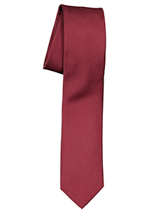 OLYMP smalle stropdas, bordeaux rood