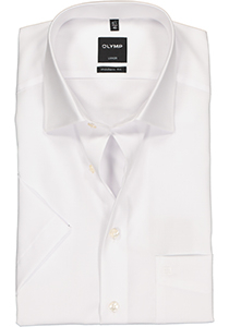 OLYMP Luxor modern fit overhemd, korte mouw, wit