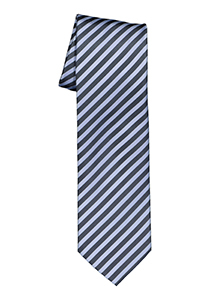 OLYMP stropdas, blauw-lichtblauw gestreept    