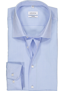 Seidensticker shaped fit overhemd, blauw