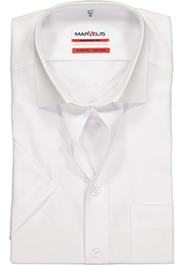 MARVELIS modern fit overhemd, korte mouw, wit  