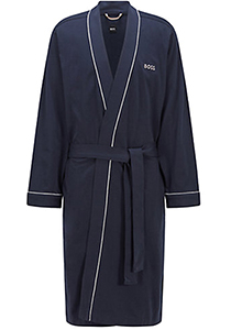 BOSS Kimono, heren ochtendjas (dun), donkerblauw