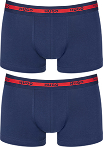 HUGO trunks (2-pack), heren boxers kort, navy