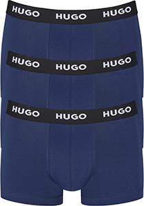 HUGO trunks (3-pack), heren boxers kort, navy