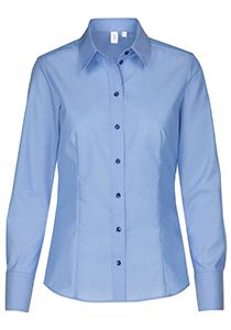Seidensticker dames blouse regular fit, blauw