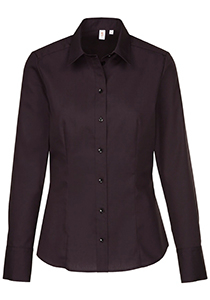 Seidensticker dames blouse regular fit, zwart