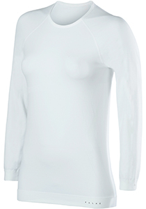 FALKE dames skiing longsleeve Maximum Warm, thermoshirt, wit (white)