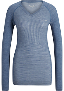 FALKE dames lange mouw shirt Wool-Tech Light, thermoshirt, blauw (capitain)