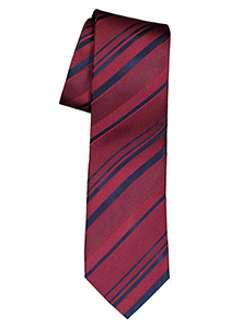 ETERNA stropdas, bordeaux rood gestreept