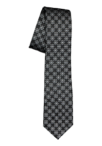 ETERNA smalle stropdas, zwart met grijs dessin