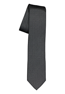 ETERNA smalle stropdas, grijs met zwart structuur
