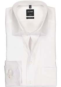 OLYMP Luxor modern fit overhemd, mouwlengte 7, wit