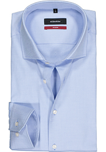 Seidensticker modern fit overhemd, blauw 