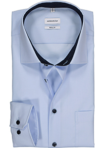 Seidensticker regular fit overhemd, lichtblauw (contrast)