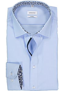 Seidensticker shaped fit overhemd, lichtblauw (contrast)
