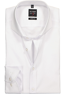 OLYMP Level 5 body fit overhemd, wit fijn twill  