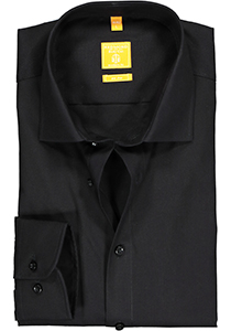 Redmond modern fit overhemd, mouwlengte 7, zwart
