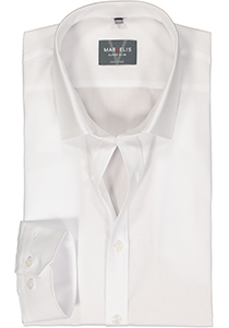 MARVELIS super slim fit overhemd, mouwlengte 7, popeline, wit
