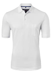 MARVELIS modern fit poloshirt, Quick Dry, wit
