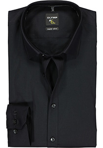 OLYMP No. Six super slim fit overhemd, zwart    