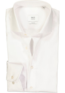 ETERNA 1863 slim fit premium overhemd, 2-ply twill heren overhemd, wit  