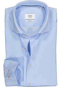 ETERNA 1863 slim fit casual Soft tailoring overhemd, twill heren overhemd, lichtblauw