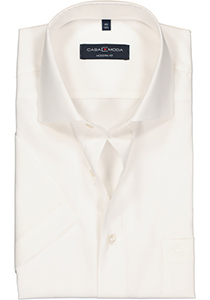 CASA MODA modern fit overhemd, korte mouw, beige / off-white