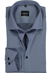 VENTI modern fit overhemd, mouwlengte 7, twill, grijsblauw