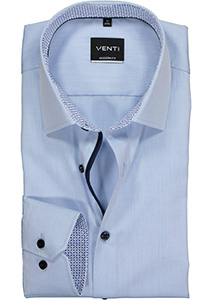 VENTI modern fit overhemd, lichtblauw (contrast)