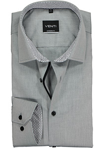 VENTI modern fit overhemd, grijs (contrast) 