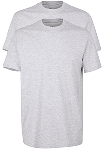 Gotzburg heren T-shirts regular fit O-hals (2-pack), grijs