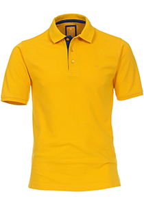 Redmond modern fit poloshirt, geel (blauw contrast)
