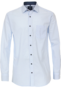 Redmond regular fit overhemd, dobby, blauw