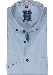 Redmond regular fit overhemd, korte mouw, Oxford, blauw