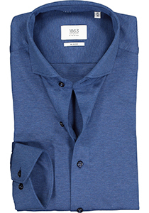 ETERNA 1863 slim fit casual Soft tailoring overhemd, jersey heren overhemd, jeansblauw