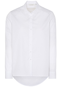 ETERNA dames blouse modern classic, wijder en langer model, wit
