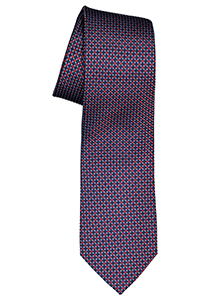 ETERNA stropdas, blauw met rood structuur