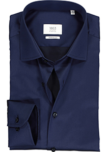 ETERNA 1863 modern fit premium overhemd, 2-ply twill heren overhemd, donkerblauw