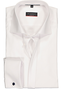 ETERNA modern fit overhemd, mouwlengte 72 cm, dubbele manchet, niet doorschijnend twill heren overhemd, wit